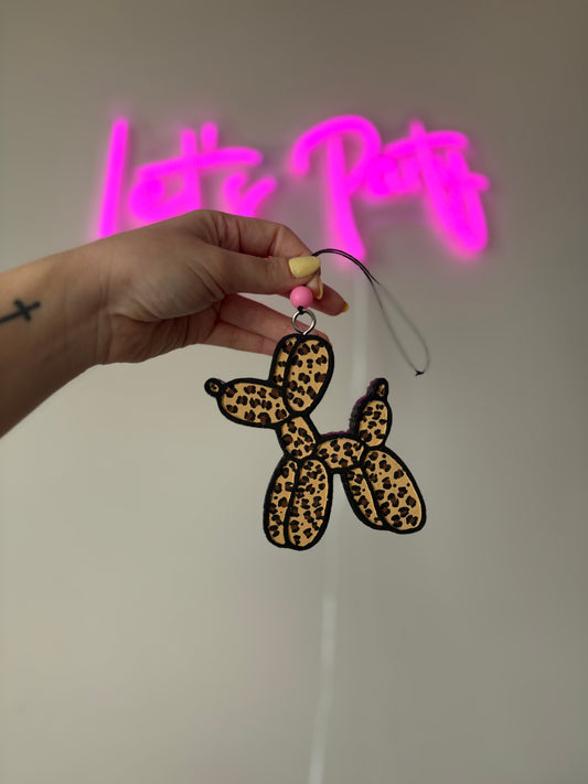 Cheetah balloon dog SET
