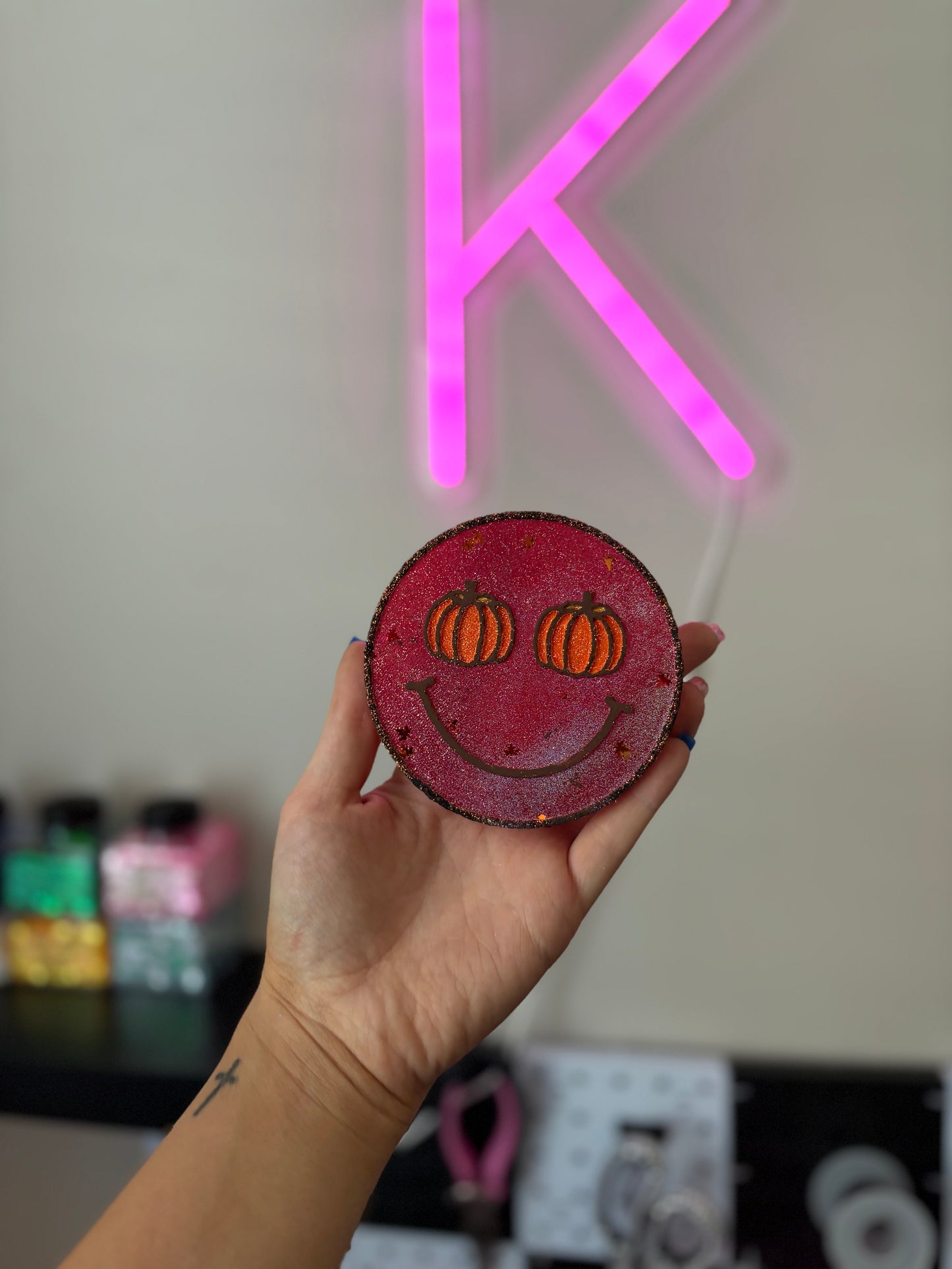 Pumpkin Smiley- Campfire Marshmellow