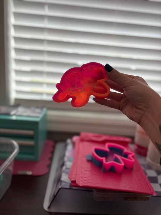 Floral Turtle Mold