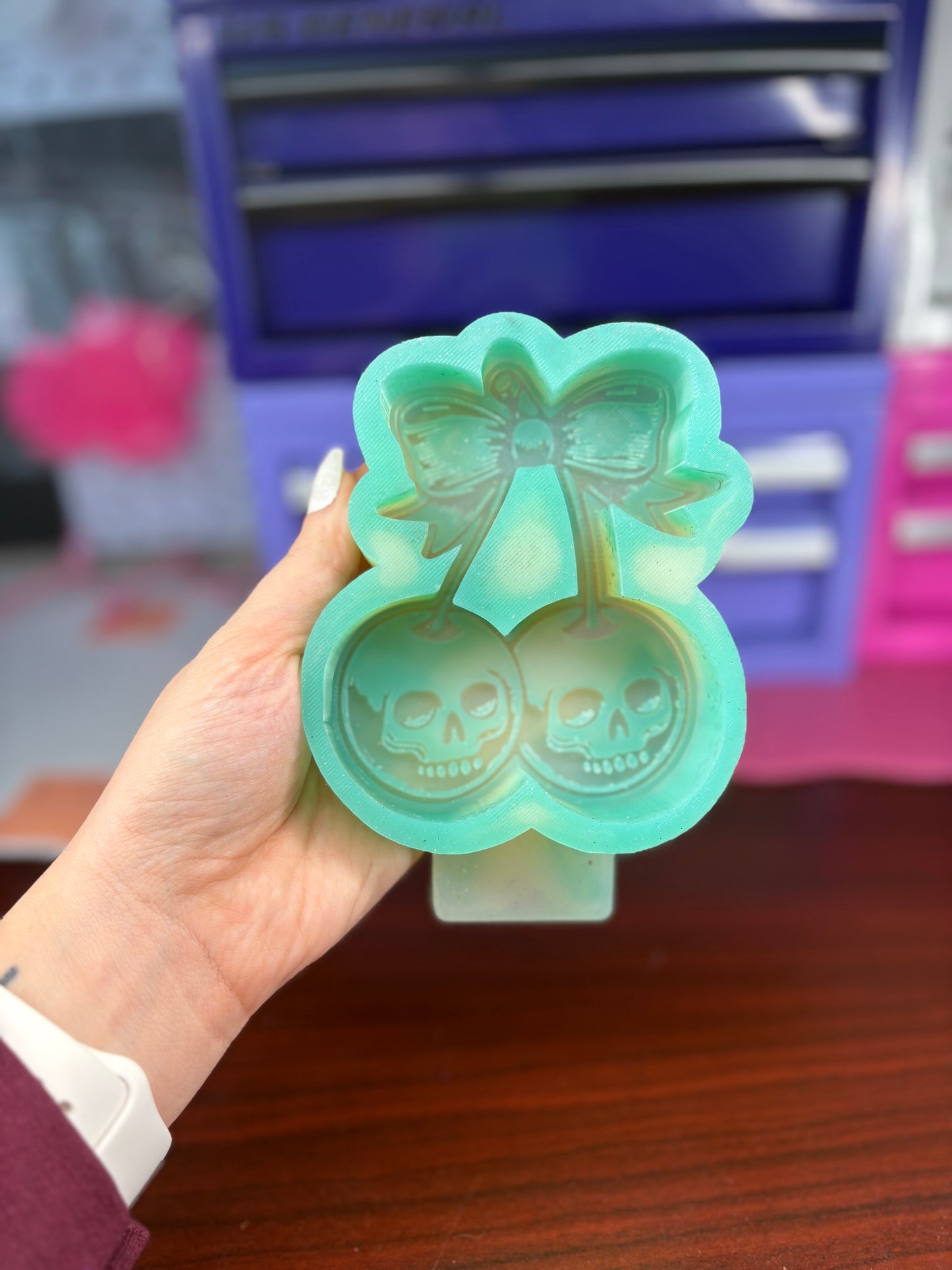 Cherry Skull Mold