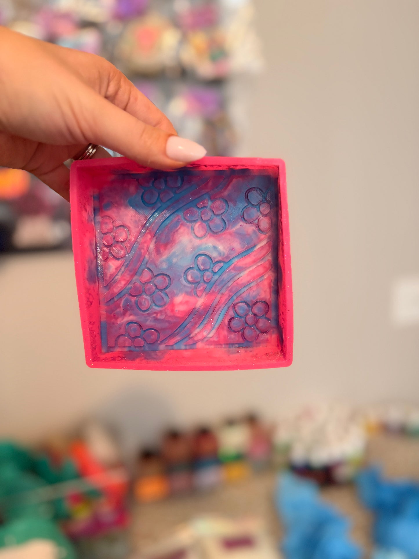Square Floral Mold