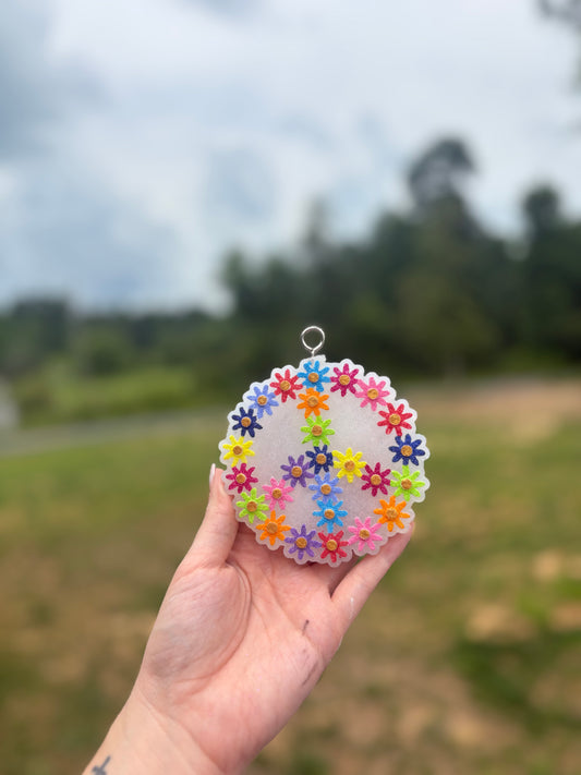 Floral Peace Sign