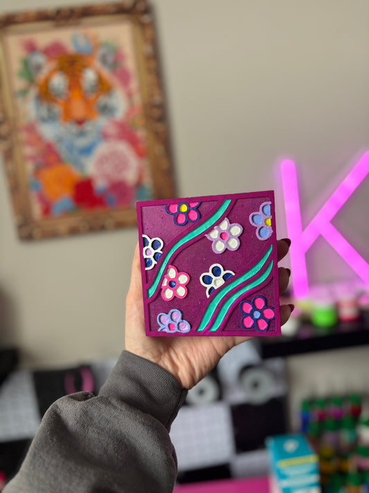 Retro Square- Pumpkin Fluff