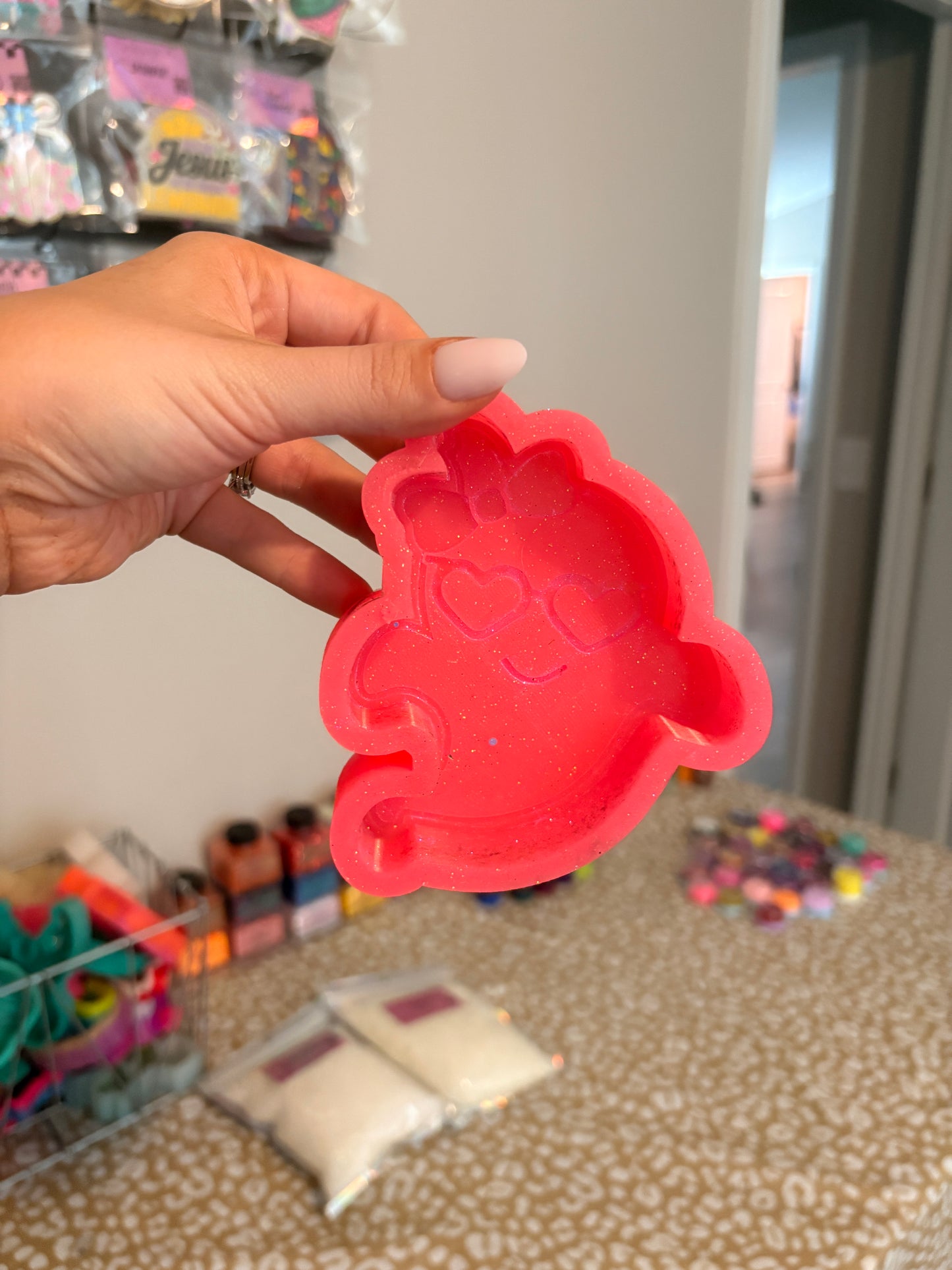 Ghost with Heart Glasses Mold