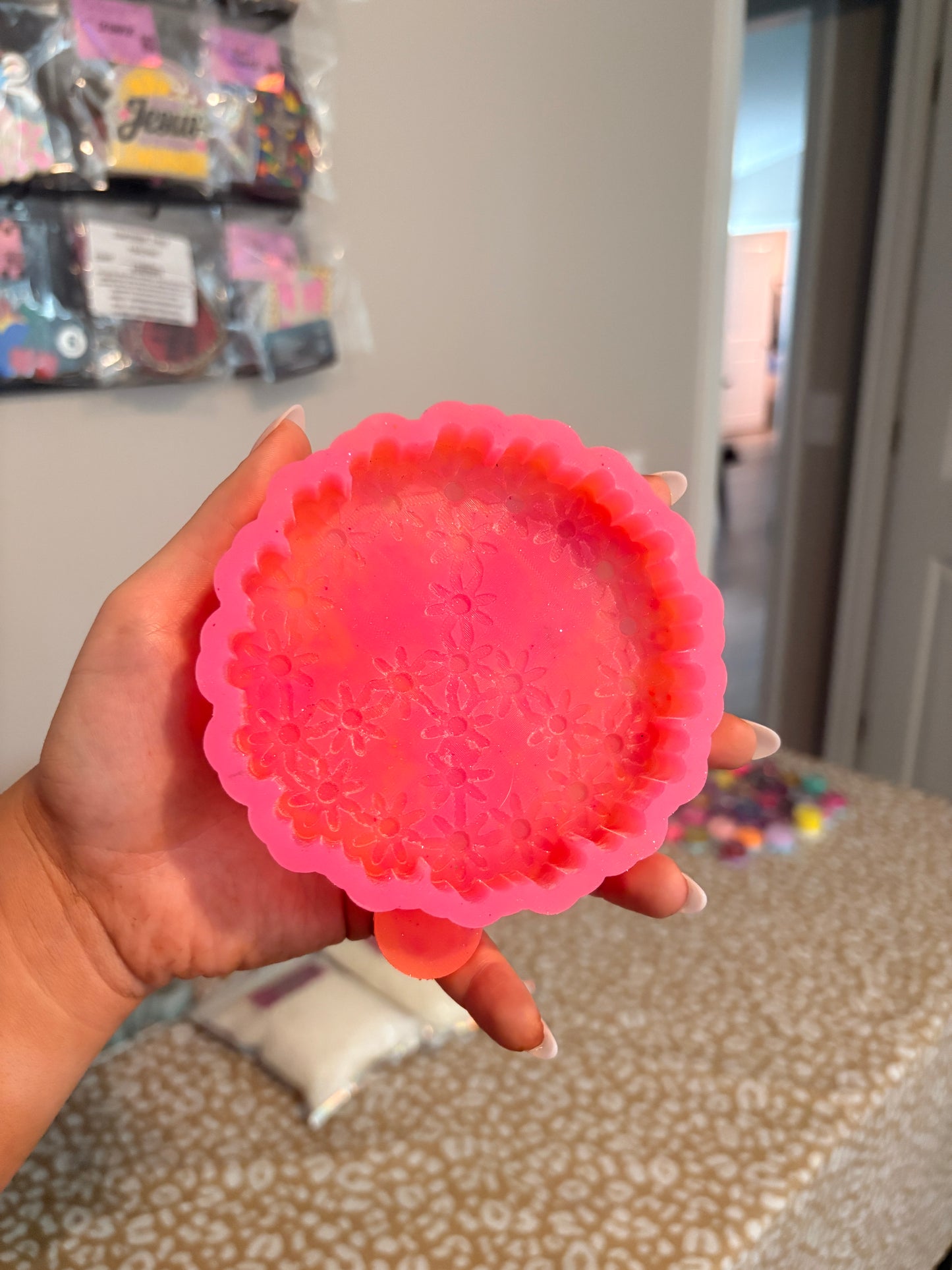 Floral Peace Sign Mold