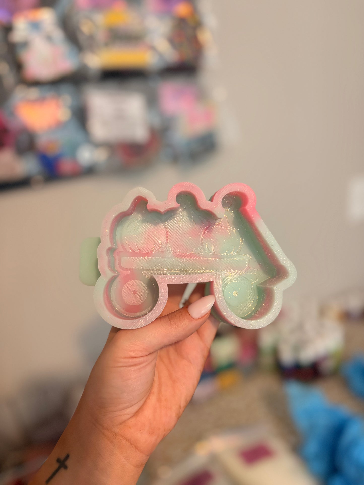 Pumpkin wagon Mold