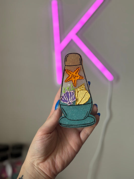 Seashell lava lamp